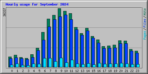 Hourly usage for September 2024